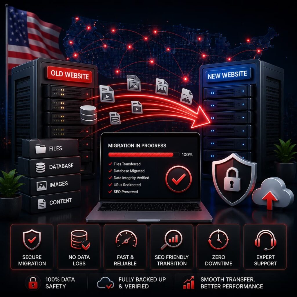 Professional Website Migration Services USA for Businesses