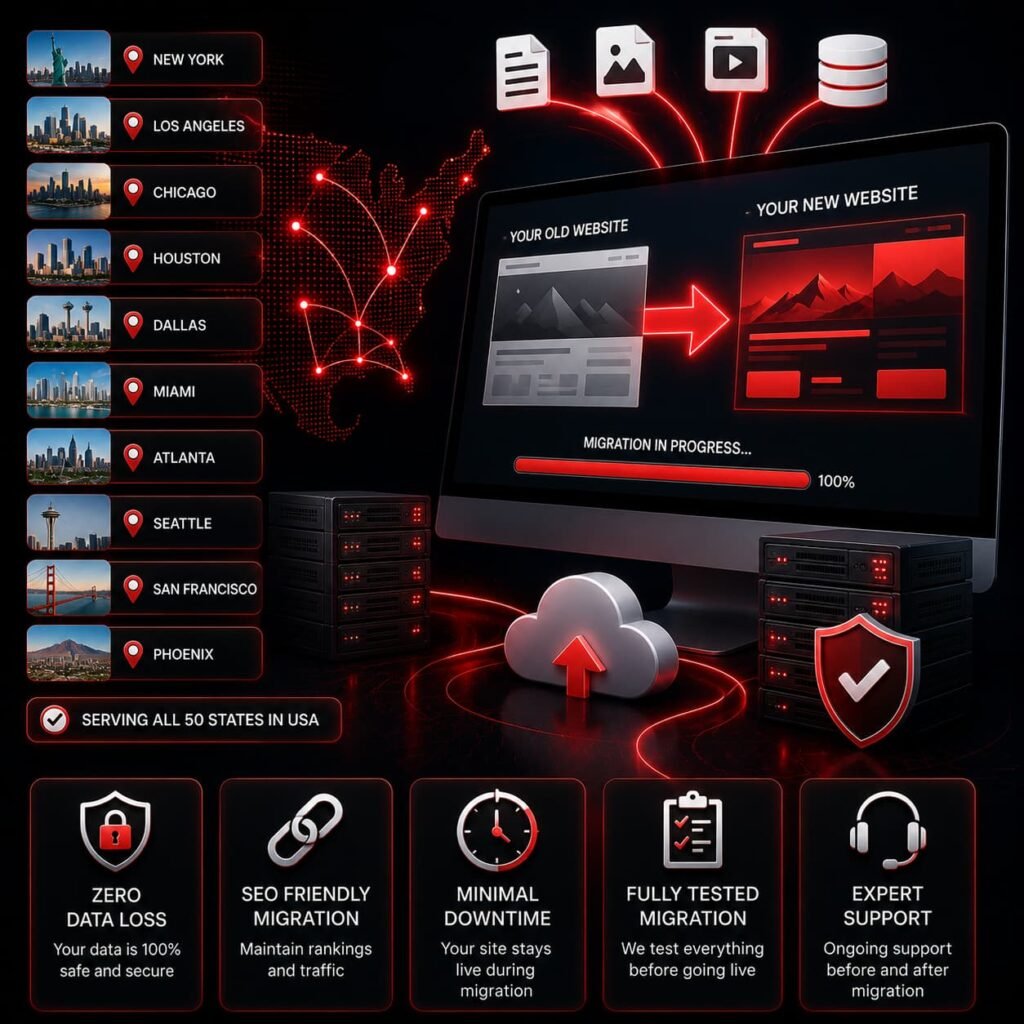 Professional Website Migration Services USA for Businesses