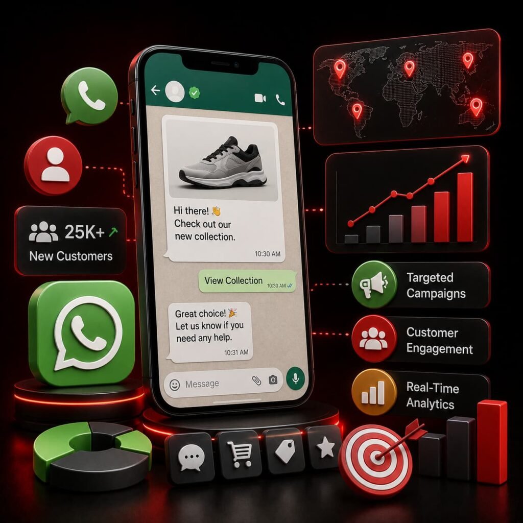 WhatsApp Marketing USA – customer engagement, targeted campaigns, and real-time analytics dashboard