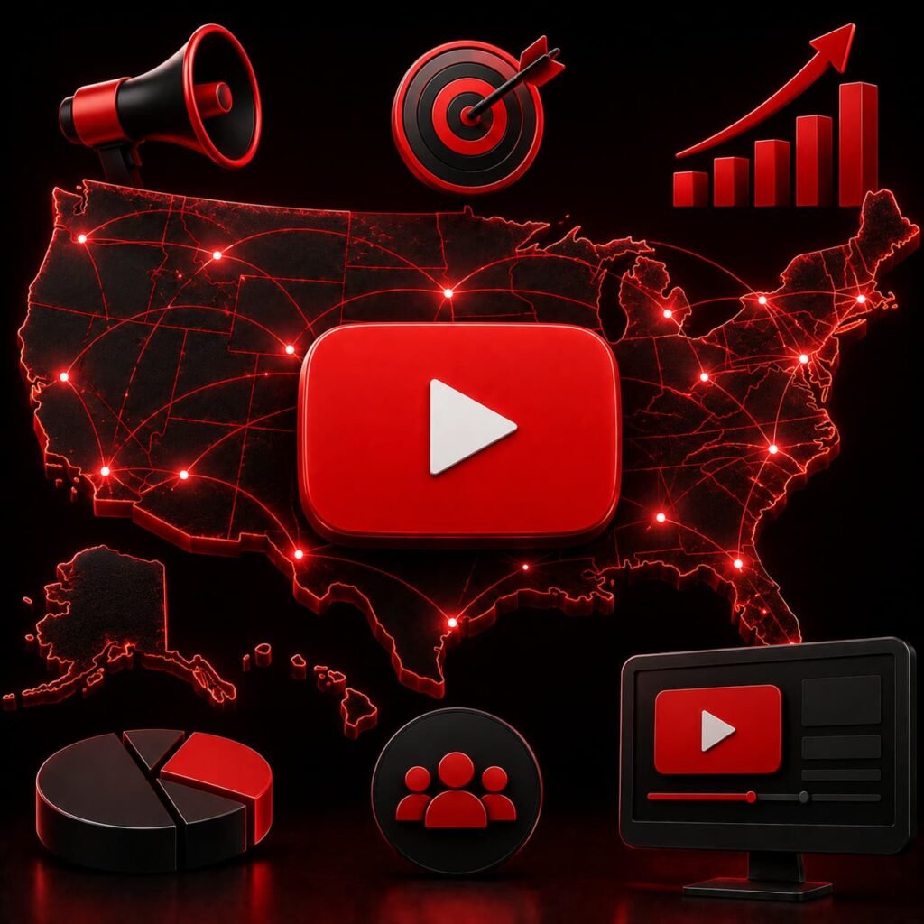 Nationwide YouTube Advertising USA Serving All 50 States