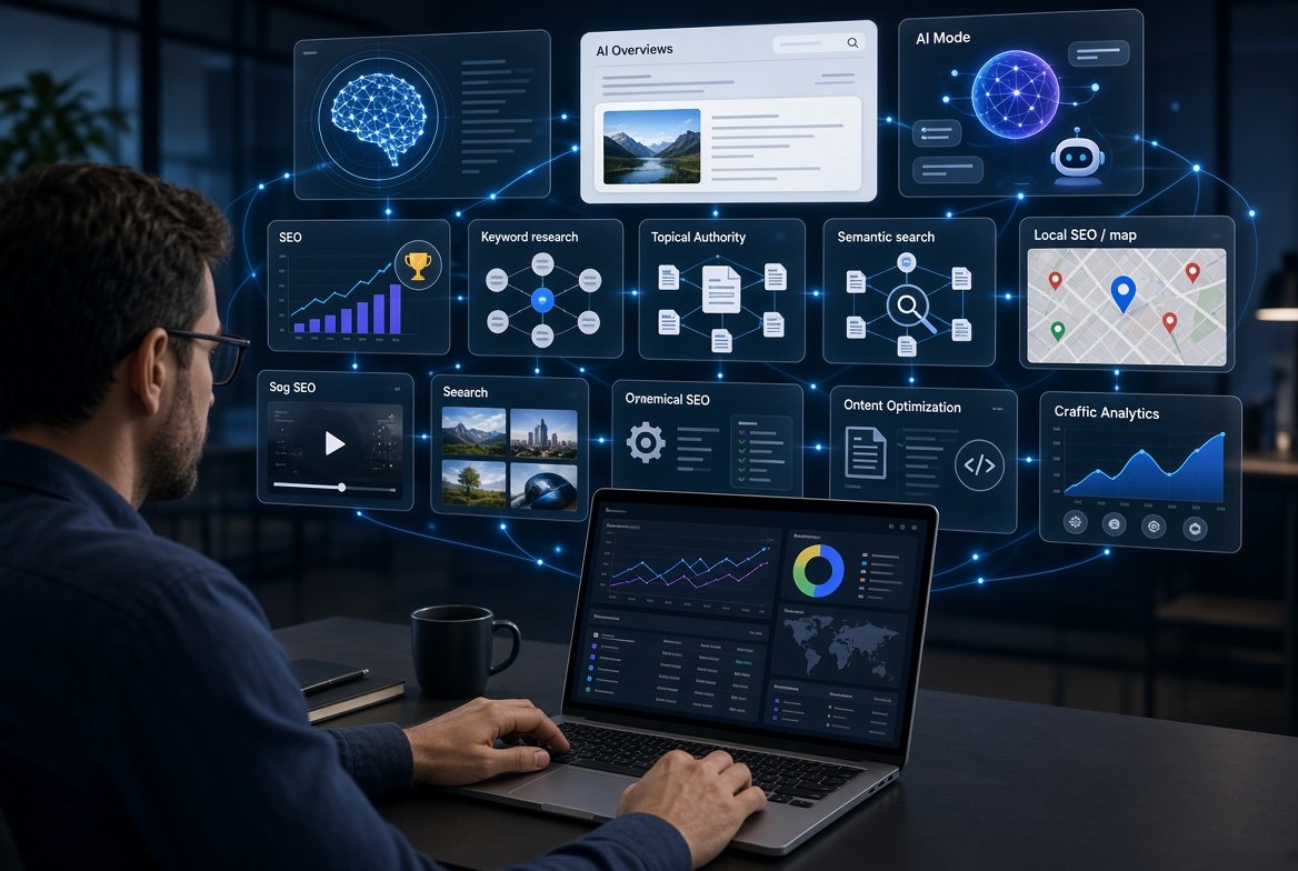 Latest SEO trends 2026 including AI search and modern search optimization